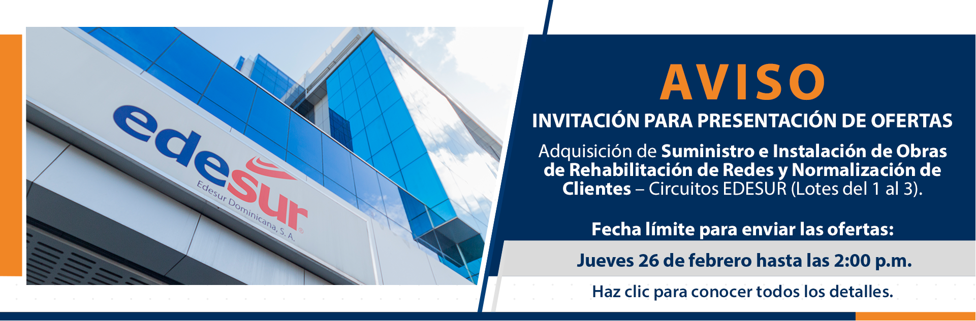 Solicitud de Ofertas Anuncio Enmendado