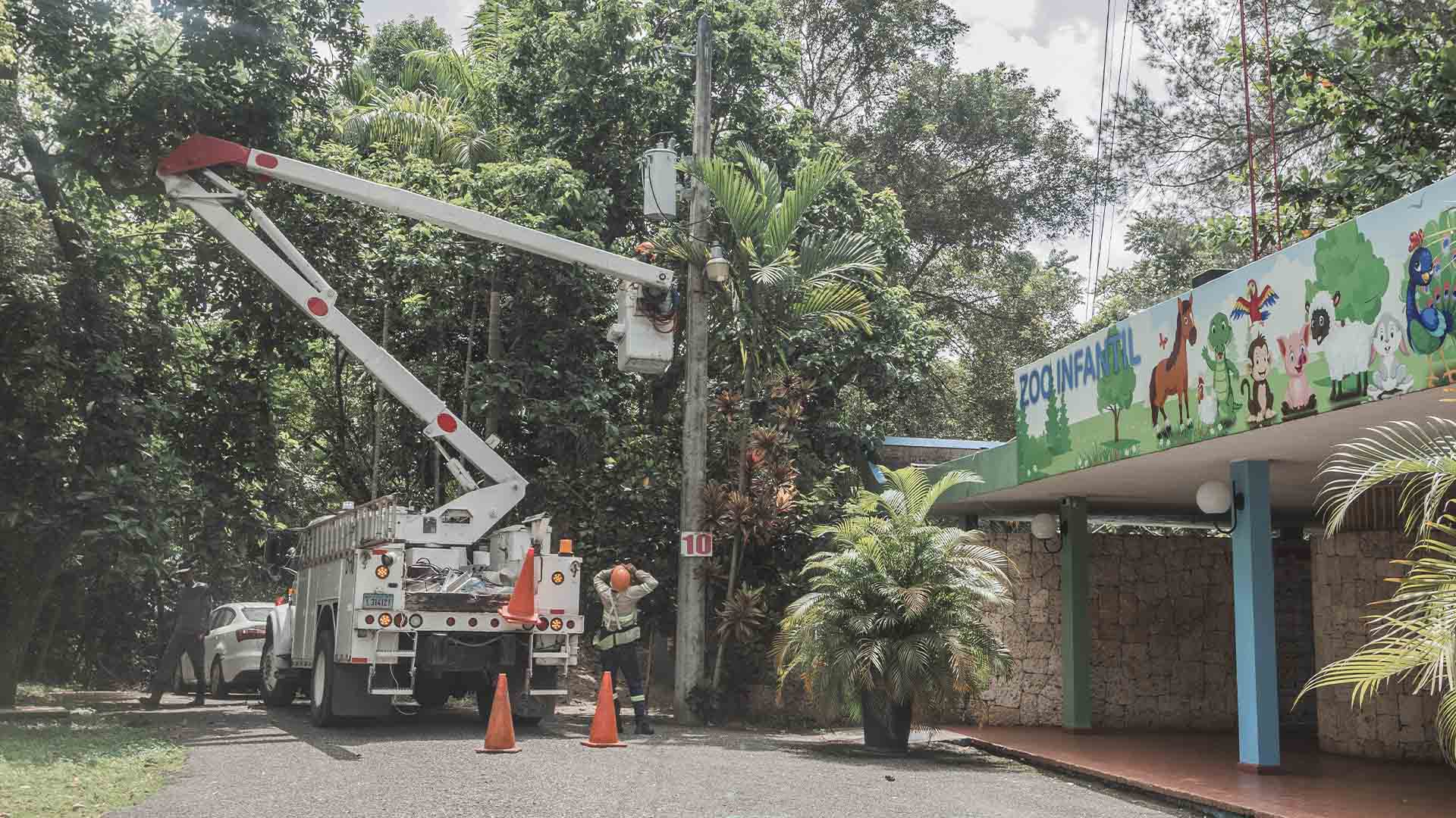 Edesur ilumina el Parque Zoológico Nacional